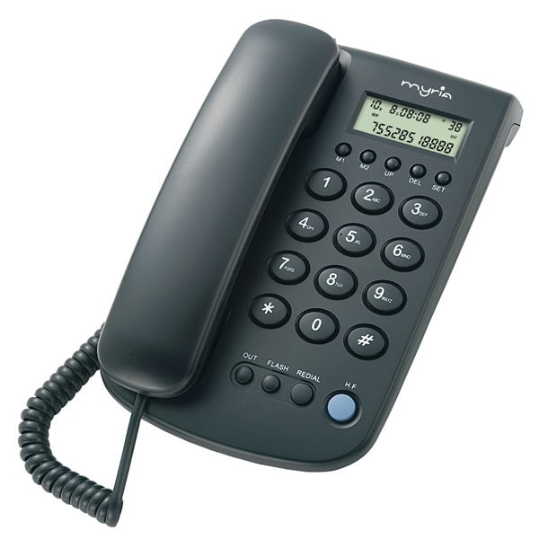 Telefon fix cu fir MYRIA Desk MY9001, negru