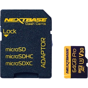 Card de memorie NEXT BASE NBDVRS2SD64GBU3, microSDXC, 64GB, 100MB/s, U3, V30, adaptor