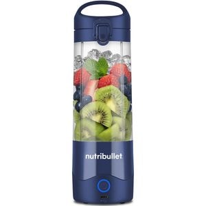 Blender portabil NUTRIBULLET NBP003NBL, 0.475l, 1 treapta viteza, USB-C, albastru inchis