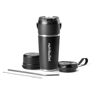 Blender portabil NUTRIBULLET NBP016B, 0.59l, 1 treapta viteza, USB-C, negru-argintiu