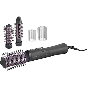 Perie rotativa PHILIPS Seria 700 BHA715/00, 1000W, 2 viteze, 3 trepte temperatura, Invelis ceramic, antracit-roz