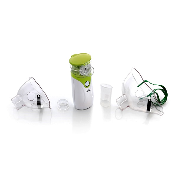 Aparat aerosoli cu ultrasunete portabil LAICA Baby Line NE1005, 10ml, alb - verde