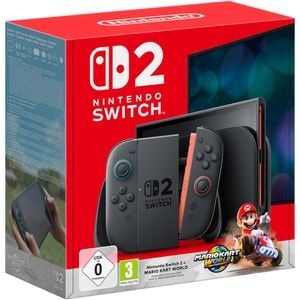 Consola NINTENDO Switch 2, Joy-Con Light Red/Light Blue + Mario Kart World 