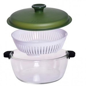 Caserola STUDIO CASA Gourmet, 1.5l, sticla, transparent