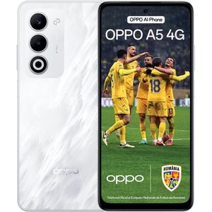 Telefon OPPO A5 4G, 128GB, 6GB RAM, Dual SIM, Mist White