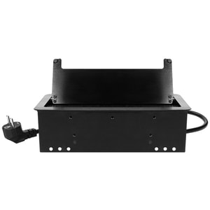 Prelungitor ORNO OR-AE-13125/B(GS), 2 prize, 2 x USB, 1.5m, montaj incastrabil, negru