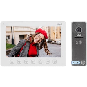 Interfon video cu fir ORNO OR-VID-EX-1057/W, LCD, 7 inch, alb-gri