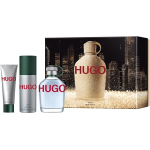 Set cadou HUGO BOSS Hugo Man: Apa de toaleta, 125ml + Deodorant spray, 150ml + Gel de dus, 50ml