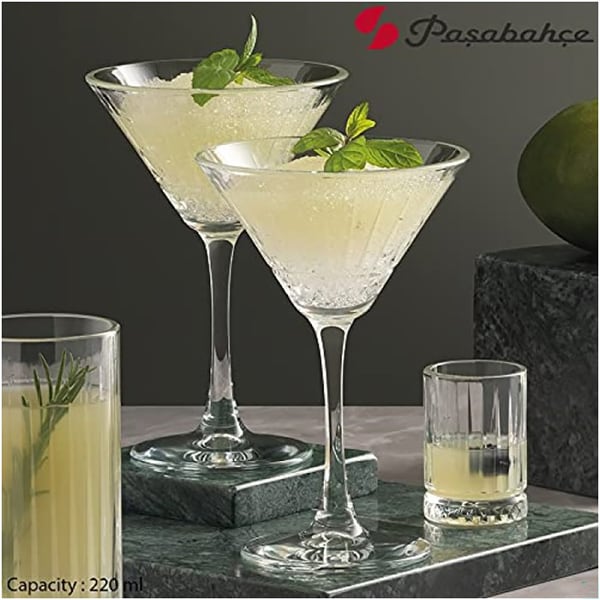 Set pahare martini PASABAHCE Elysia, 4 piese, 0.22l, sticla