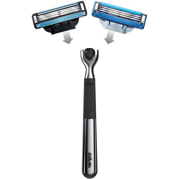Set cadou GILLETTE Mach 3 Limited Edition: Aparat de ras + Rezerva, 2buc + Suport