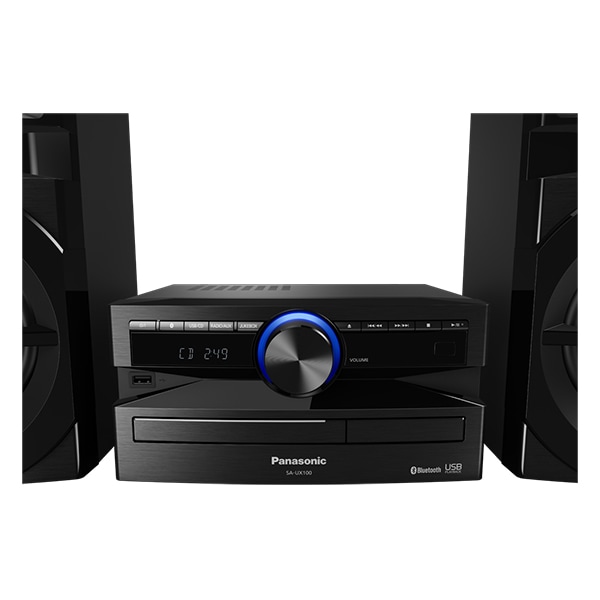 Minisistem audio PANASONIC SC-UX100EK, 300W, Bluetooth, USB, CD, Radio FM, negru