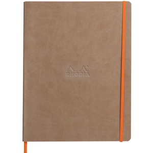 Agenda CLAIREFONTAINE Rhodiarama, A4, 80 file, hartie ivory, maro