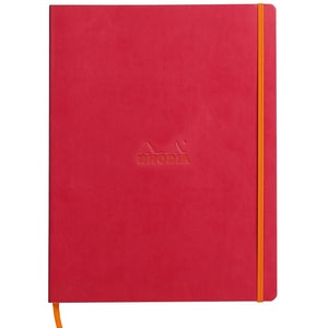 Agenda CLAIREFONTAINE Rhodiarama, A4, 80 file, hartie ivory, roz