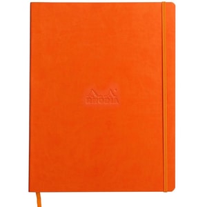 Agenda CLAIREFONTAINE Rhodiarama, A4, 80 file, hartie ivory, portocaliu