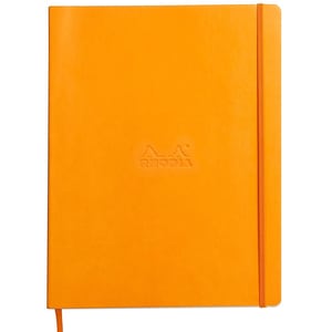 Agenda CLAIREFONTAINE Rhodiarama, A4, 80 file, hartie ivory, galben inchis