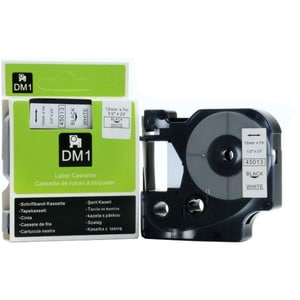 Banda etichete DYMO D1, 19 mm, 7 m, Negru pe Verde