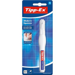 Corector BIC Tipp Ex Shake'n Squeeze, plastic, alb