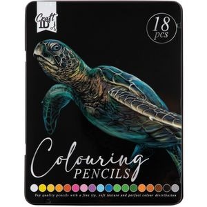 Creioane colorate CRAFT JK039223, 18 culori