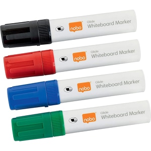 Set 4 markere NOBO Glide Jumbo, varf oblic,  5-12 mm, multicolor