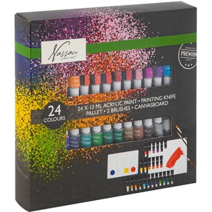 Set acrilice NASSAU JK000749, 12 ml, 24 culori