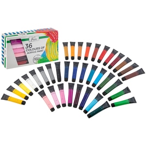 Tempera acrilica NASSAU JK107431, 20 ml, 36 culori