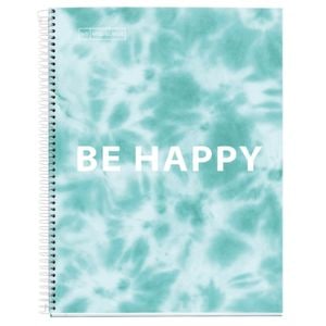 Caiet pentru scoala MIQUELRIUS TIE DYE, Matematica, A4, 120 file, legatura spirala, blue
