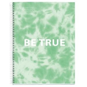 Caiet pentru scoala MIQUELRIUS TIE DYE, Matematica, A4, 120 file, legatura spirala, menta