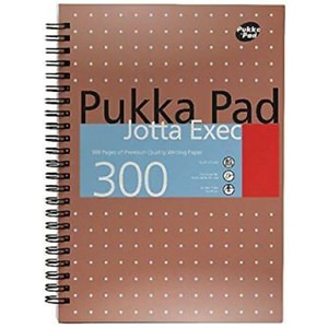 Caiet pentru scoala PUKKA PADS Exec, dictando, A4+, 150 file, legatura spirala, multicolor
