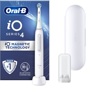 Periuta de dinti electrica ORAL-B iO 4, Bluetooth, 40000 pulsatii/min, Curatare 3D, 4 programe, 1 capat, alb