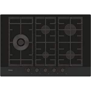 Plita incorporabila HAIER HAVG7WL4HB, Gaz, 5 arzatoare, Wok, negru