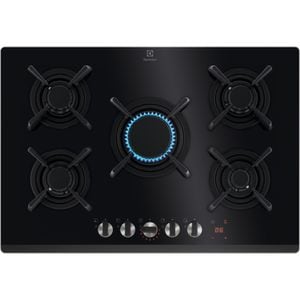 Plita incorporabila ELECTROLUX KGG753753K, Gaz, 5 arzatoare, negru
