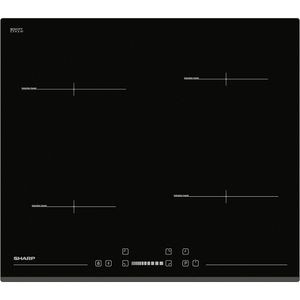 Plita incorporabila SHARP KH-6I19BS00-EU, Inductie, 4 arzatoare, Touch control, negru