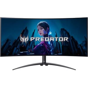 Monitor Gaming curbat OLED ACER Predator X34, 34", WQHD, 240Hz, AMD FreeSync Premium Pro, HDR 400, negru