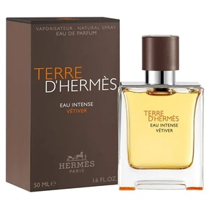 Apa de parfum HERMES Terre D'Hermes Eau Intense Vetiver, Barbati, 50ml