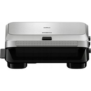 Sandwich maker BRAUN SnackMaker 5 SM5038, 800W, 3 placi detasabile, argintiu-negru