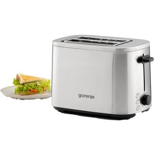 Prajitor de paine GORENJE T800DS, 2 felii, 800W, argintiu-negru