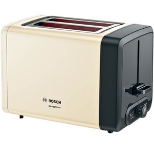 Prajitor de paine BOSCH DesignLine TAT4P427, 2 felii, 970W, bej-negru