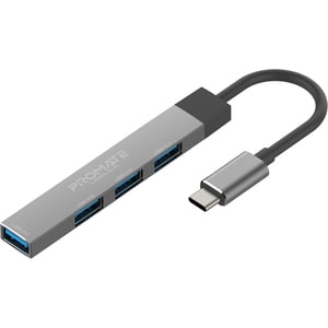 Hub USB PROMATE LiteHub-4, USB 3.0, gri
