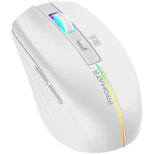 Mouse Wireless PROMATE Kitt, 1600 dpi, alb