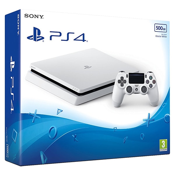 Aja Friday Counting insects Consola SONY PlayStation 4 Slim (PS4 Slim) 500GB, Glacier White, F-Chassis