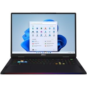 Laptop gaming MSI Raider A18 HX A9WIG, Ryzen 9 9955HX3D pana la 5.4GHz, 16" UHD+, 64GB, SSD 2TB, NVIDIA GeForce RTX 5080 16GB, Windows 11 Home, Core Black