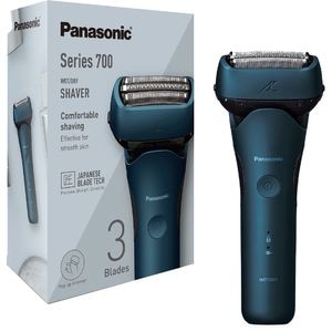 Aparat de ras PANASONIC Seria 7000 ES-LT4B-A803, Wet&Dry, autonomie 45 min, 3 elemente taiere, albastru