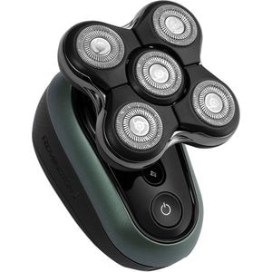 Aparat de ras pentru cap REMINGTON Ultimate RX7 XR1600, acumulator, autonomie 60 min, functie Turbo, negru-verde