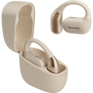 Casti PANASONIC RB-F10DE-C, True Wireless, Bluetooth, Open-ear, Microfon, bej