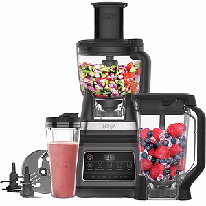 Robot de bucatarie NINJA BN800, vas 2.1l, blender 2.1l, 1200W, 3 trepte viteza, argintiu inchis-negru