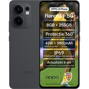 Telefon OPPO Reno13 F 5G, 256GB, 8GB RAM, Dual SIM, Graphite Grey