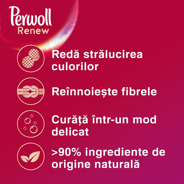 Detergent lichid PERWOLL Renew Color, 2.88 l, 48 spalari