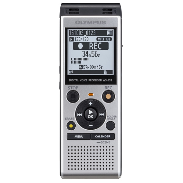Reportofon stereo digital OLYMPUS WS-852, 4GB, argintiu
