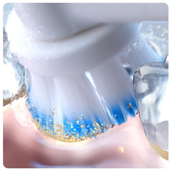 Periuta de dinti electrica copii Oral-B Teen, Bluetooth, 40000 pulsatii/min, Curatare 3D, 3 programe, 2 capate, alb