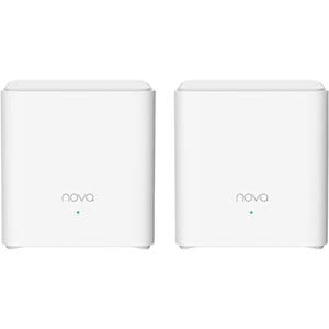 Sistem Mesh Wireless TENDA Nova MX3 AX1500, Dual Band 300+1201 Mbps, 2 buc, alb